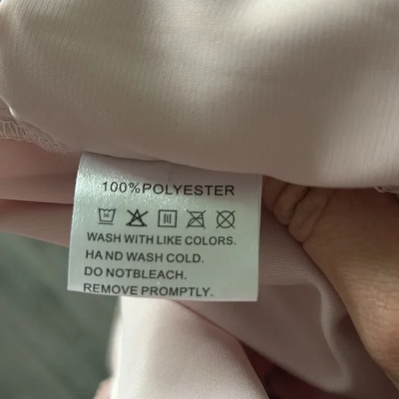 Women's Blush Pink Short-Sleeve Jumpsuit - Picture 9 of 10